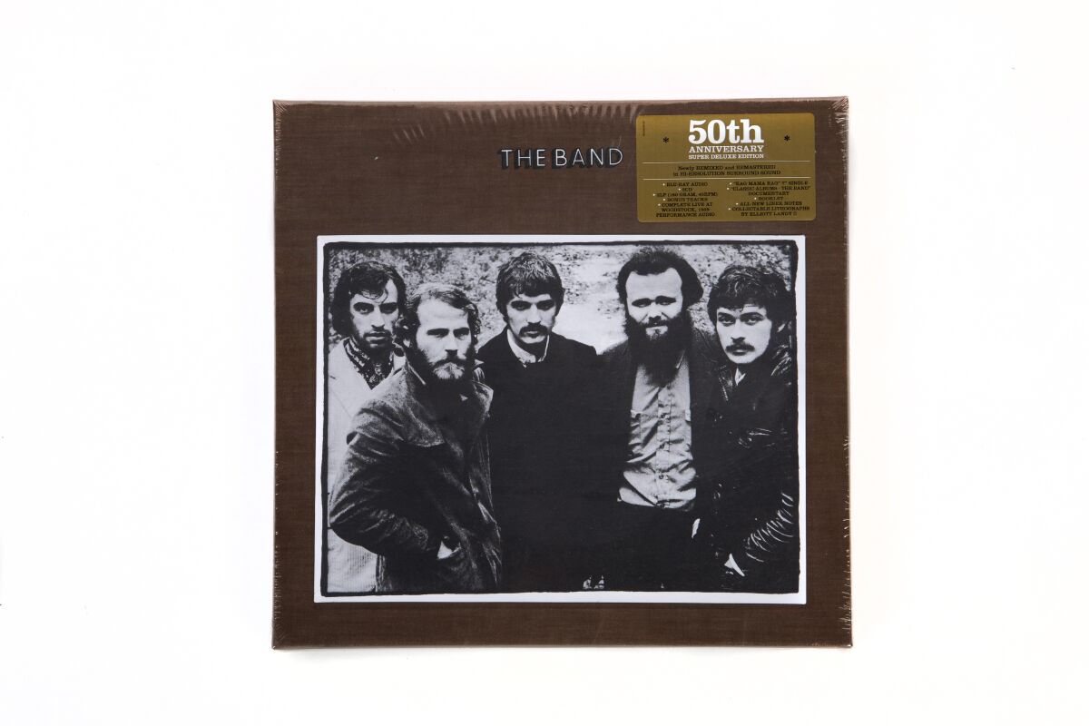 "The Band, 50th Anniversary Super Deluxe Edition" includes The Band's second album, 1969's "The Band," and the group's complete performance at that year's Woodstock festival.