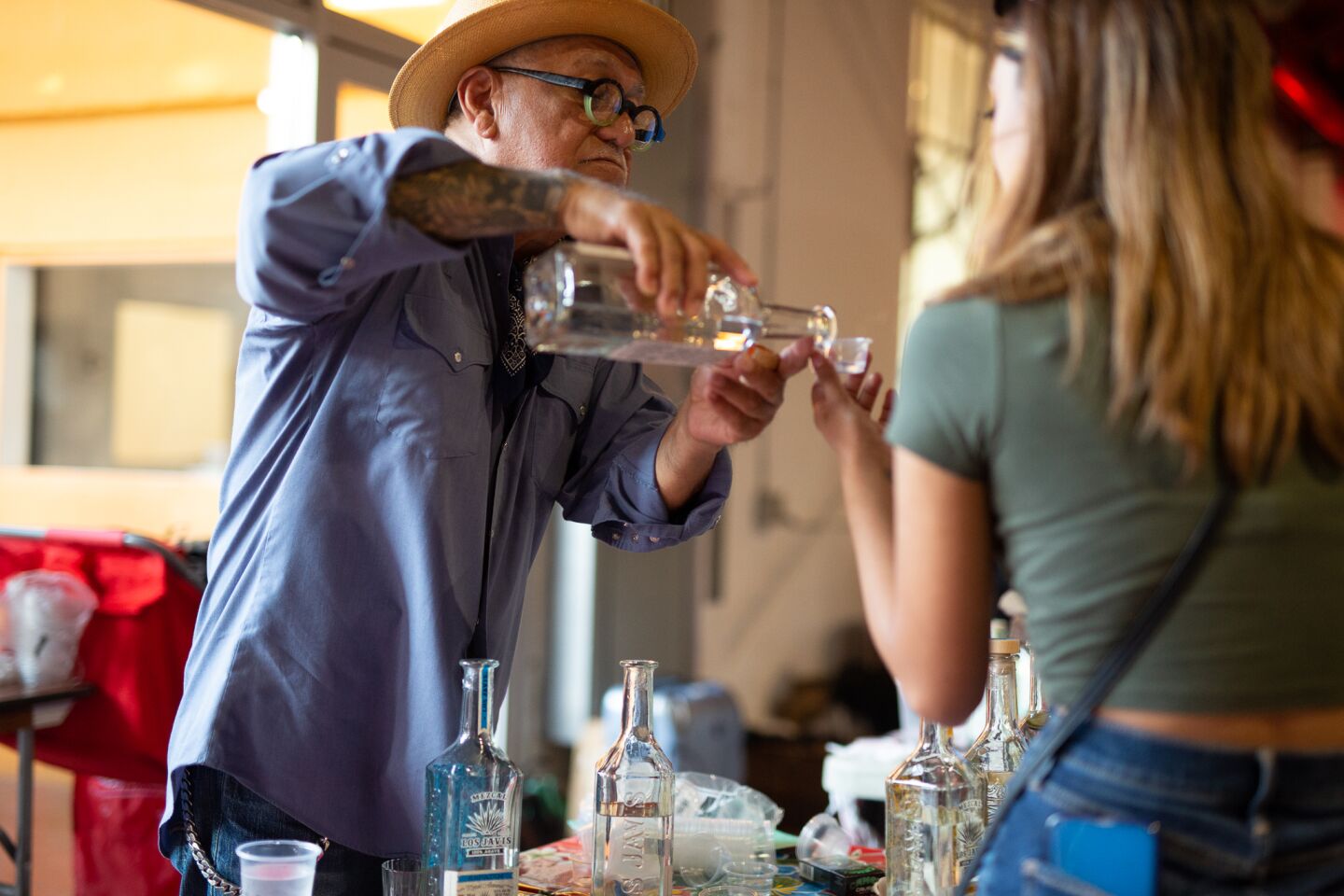 San Diegans headed to Mexico in a Bottle, a series of parties billed as "North America's biggest, and baddest, mezcal tastings," on Sunday, Oct. 3, 2021 at Bread & Salt gallery.
