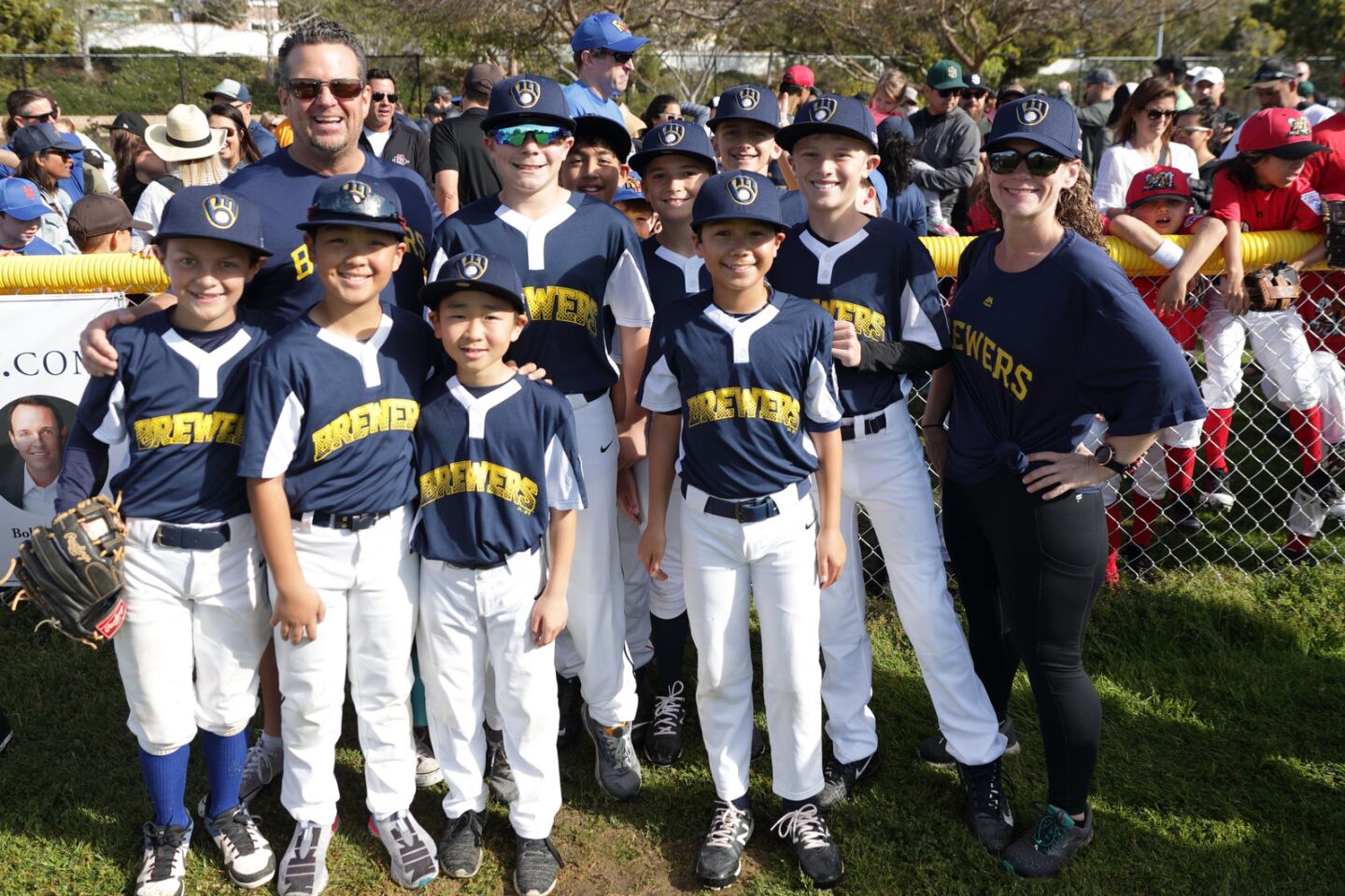 Brewers at the Del Mar Little League Opening Day