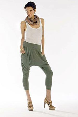 Harem pants: Splendid pants with Enza Costa tank top, Nine west heels, Ippolita ring, bracelets and earrings and a Tysa scarf