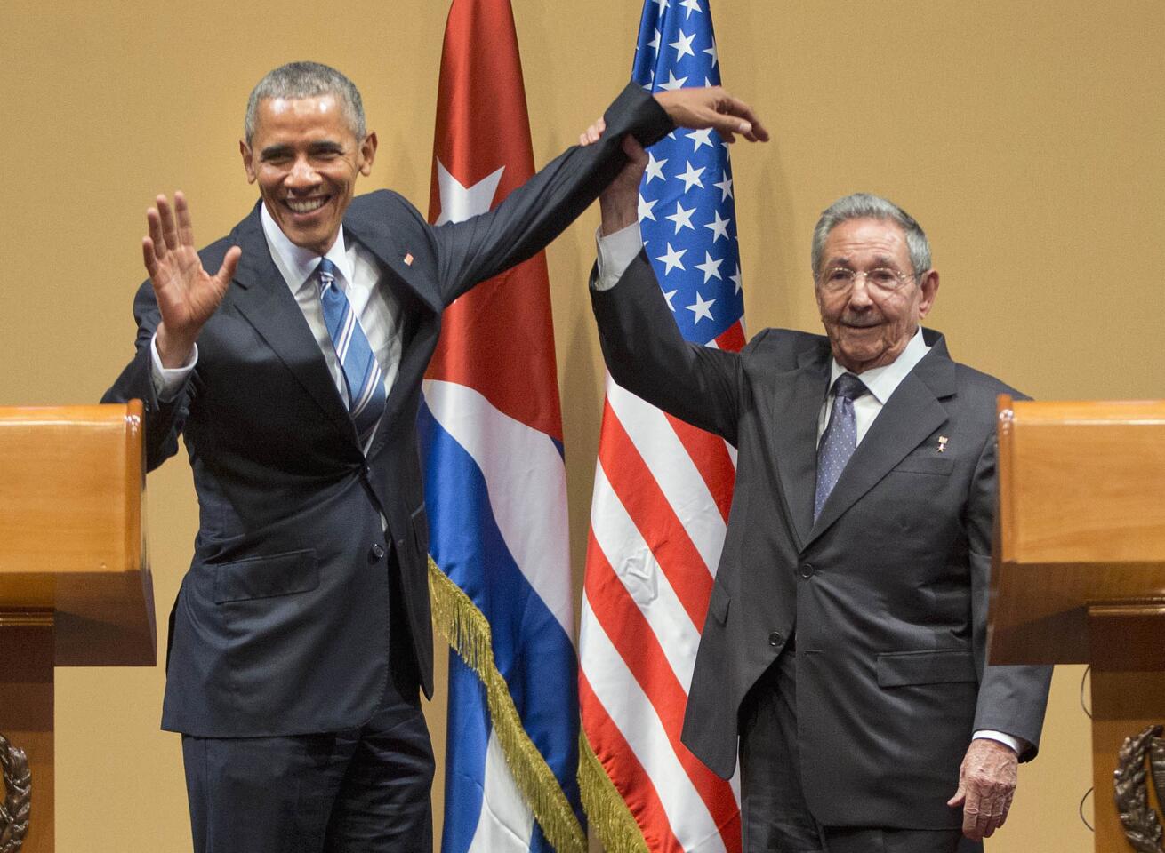 Press conference with Raul Castro