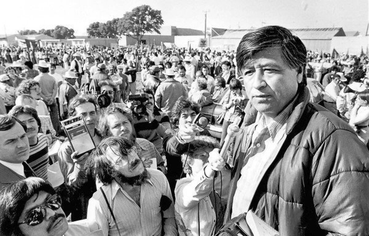 The late United Farm Workers leader Cesar Chavez, shown in 1979.