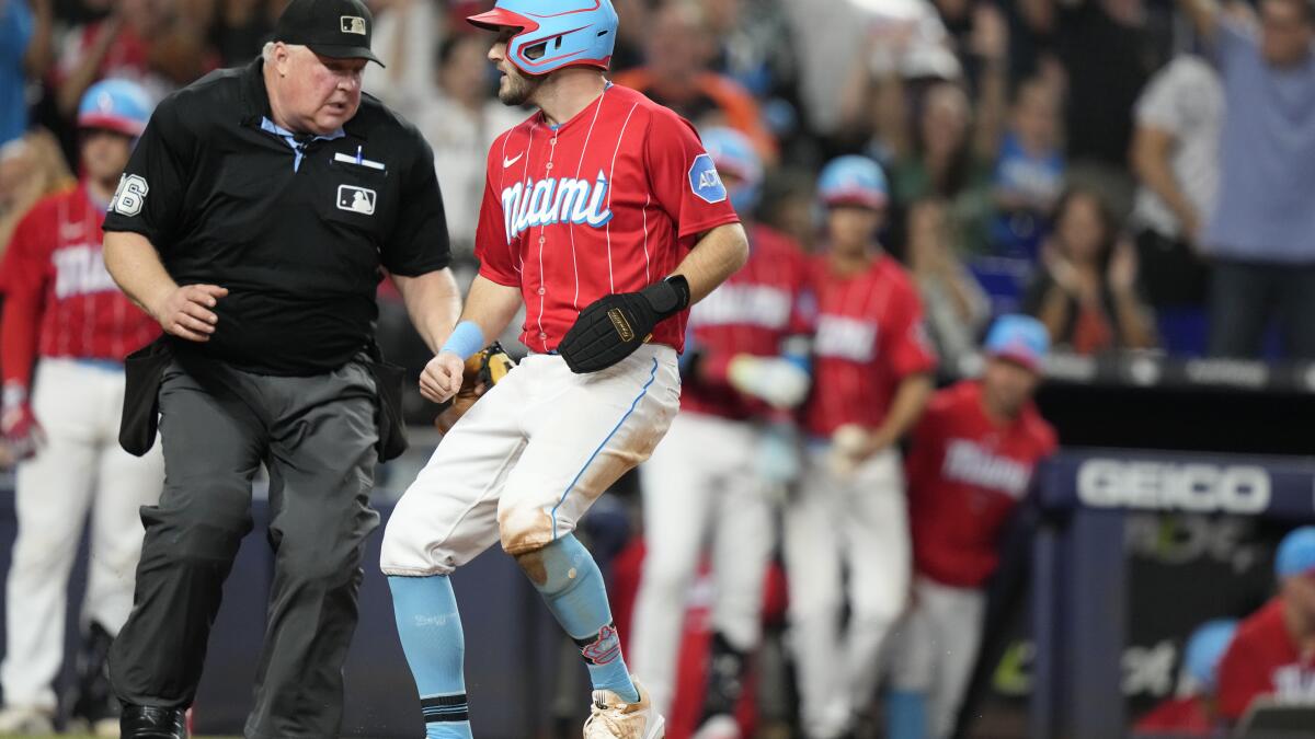 Jake Burger hopes to stay hot as Marlins finish series vs. Brewers