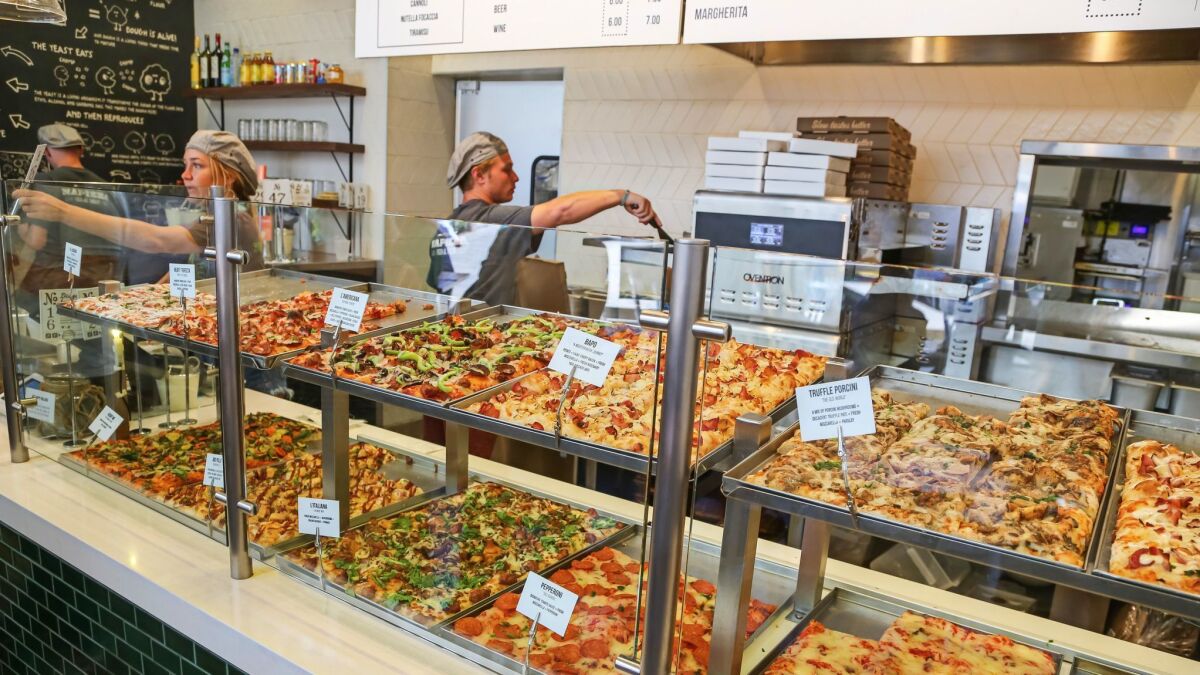 Whether you're in a hurry or just looking for some creative pizza, Napizza at Westfield UTC should be on your radar. The local chain also serves salads.