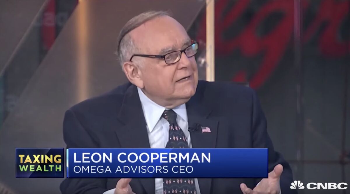 Billionaire Leon Cooperman defended himself and his fellows against Elizabeth Warren during an appearance on CNBC last week.