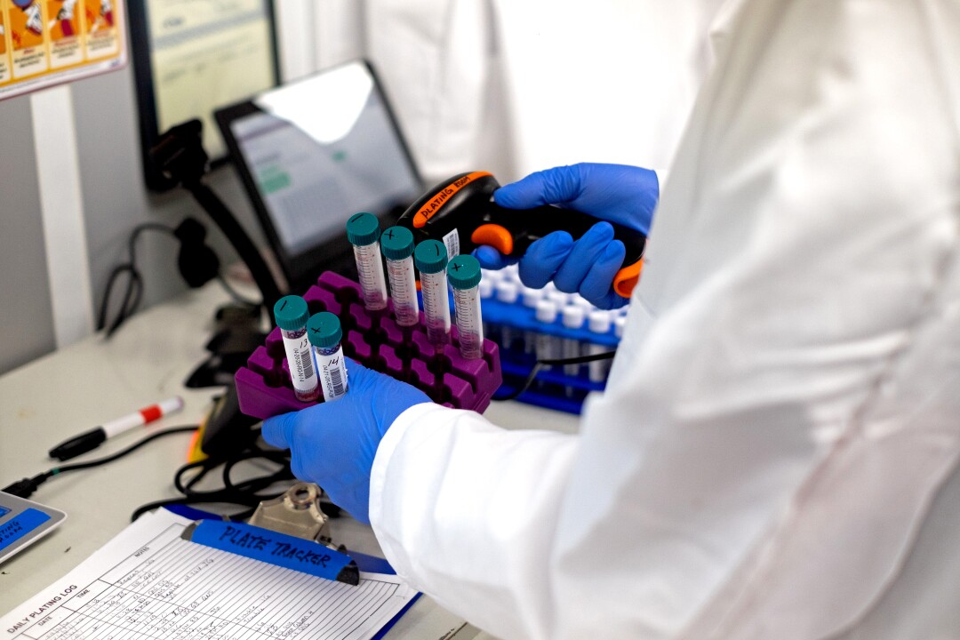 Vials in a Curative lab