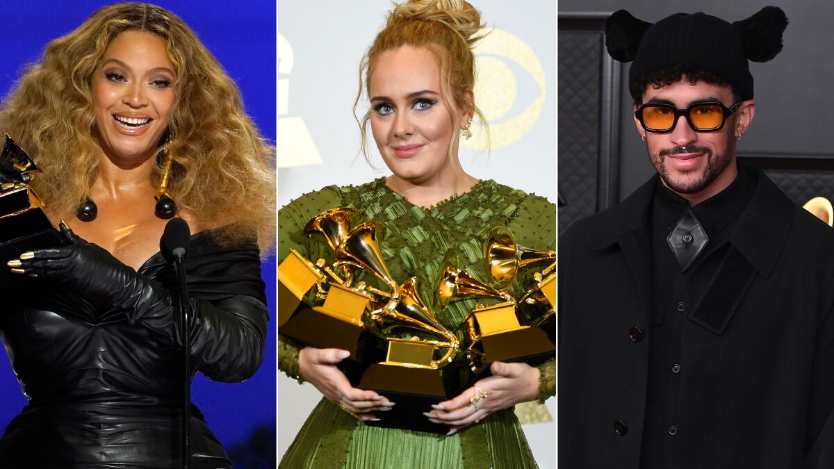 Fue un buen año para Adele, Bad Bunny y el vinilo - Los Angeles Times