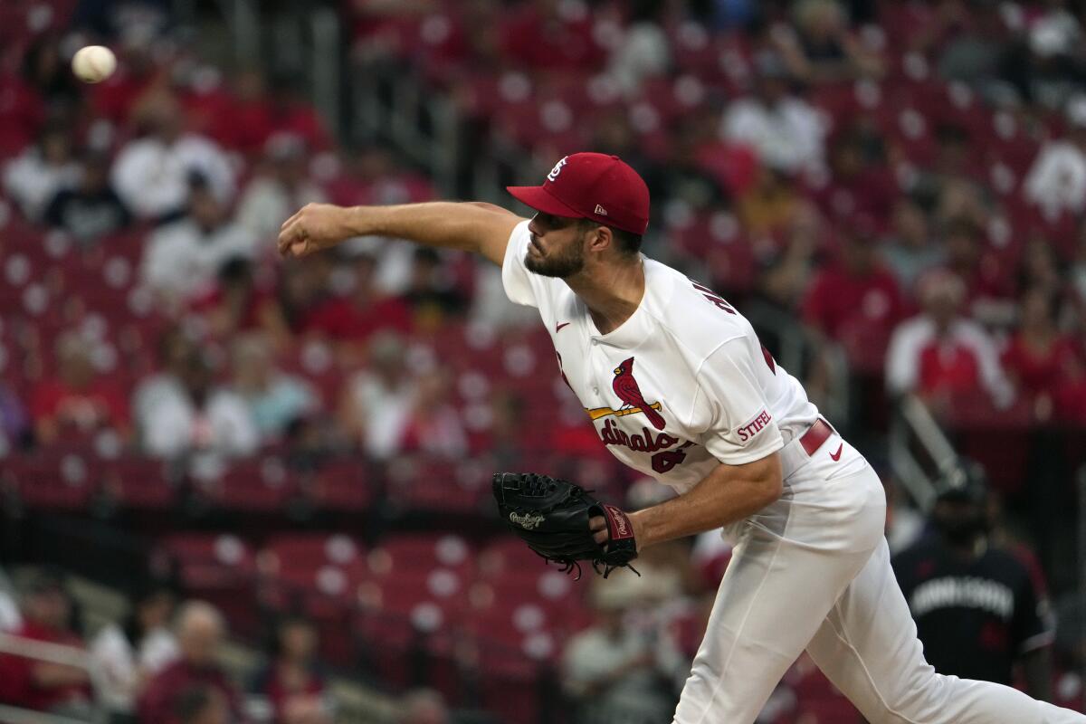 Hudson works 7 strong innings and the Cardinals hit 4 HRs in 7-3