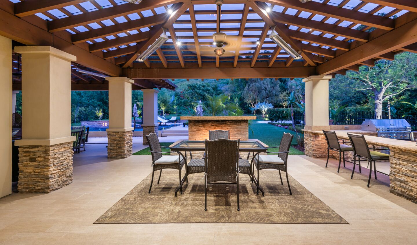 The patio.