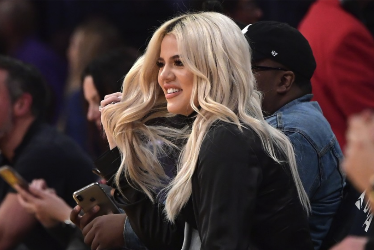 Khloe Kardashian en un partido de la NBA.