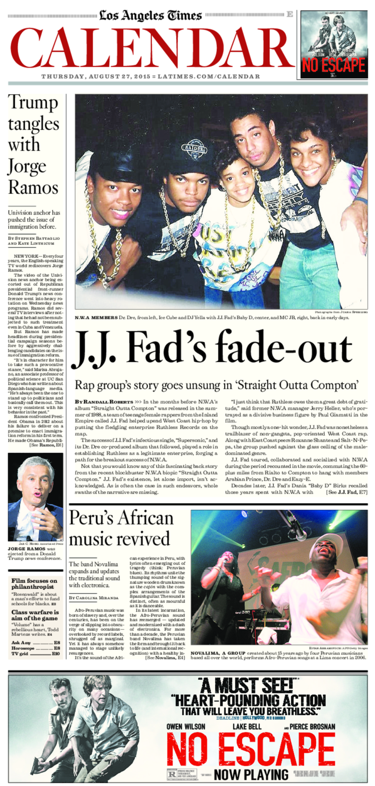 The front page