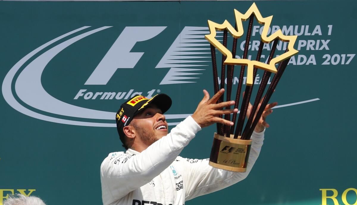 Lewis Hamilton wins Canadian Grand Prix for a sixth time - Los Angeles Times