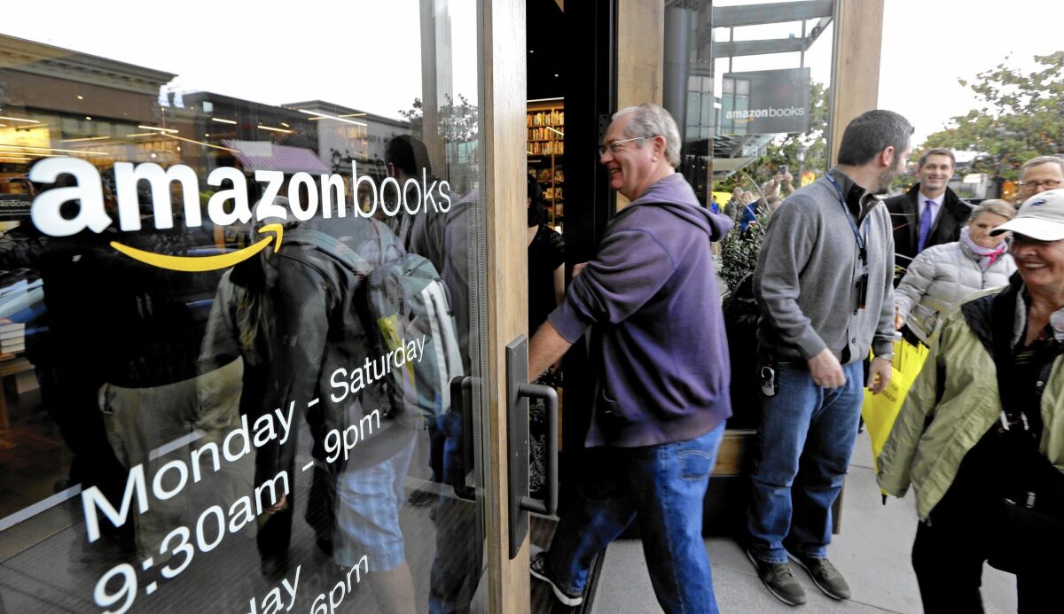 Amazon opened its first brick-and-mortar retail store in Seattle in November.
