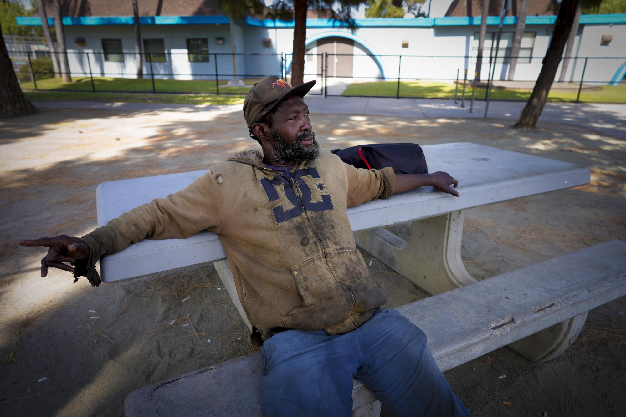 Matthew Clark says he has been living on the streets between el Cajon and downtown San Diego for the past 4-years.