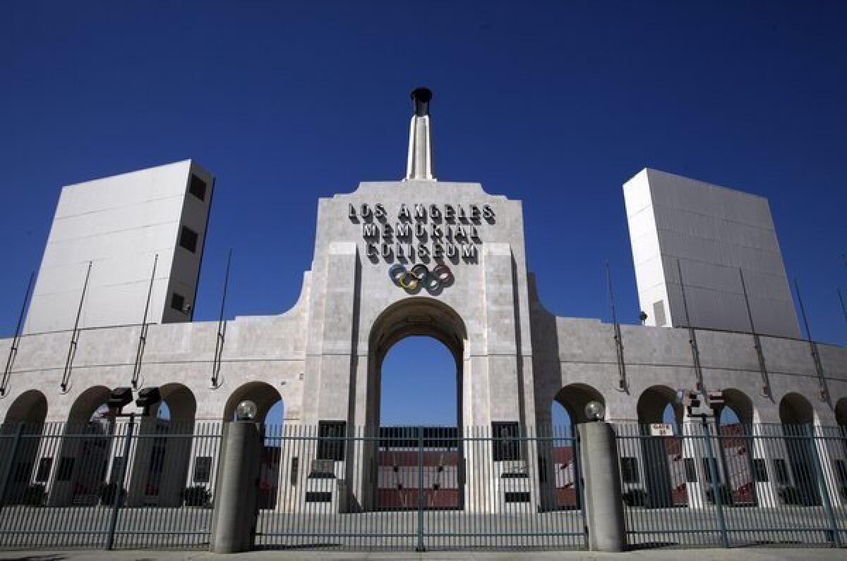The California Science Center granted control of Los Angeles Memorial Coliseum to USC.
