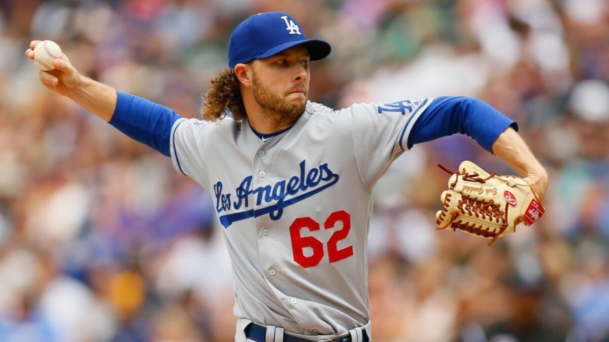 Erik Goeddel has given up one run in his first 20 innings with the Dodgers.
