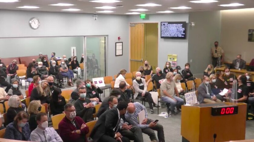 Encinitas City Council met in person on Oct. 13.