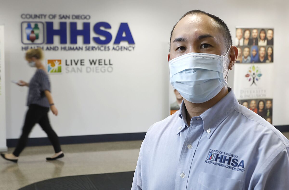 Ernie Awa, supervising disease investigator for the San Diego County epidemiology branch, has led local efforts to hire hundreds of contact tracers whose work is vital to controlling the spread of novel coronavirus.