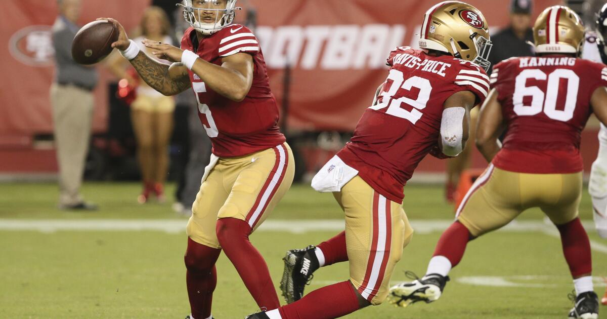 49ers trade quarterback Trey Lance to Cowboys for 4th round pick - The San  Diego Union-Tribune