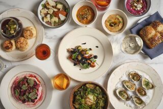 A selection of dishes at the Desmond restaurant at the Kimpton Alma Hote.