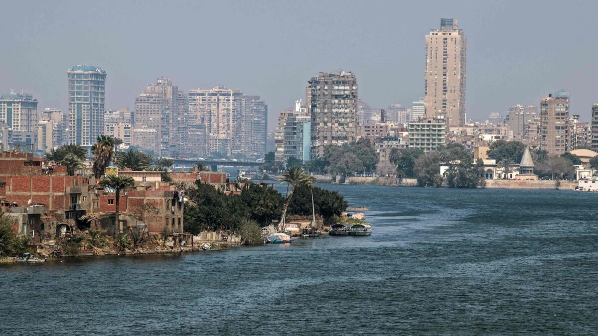 The Nile River in Cairo.