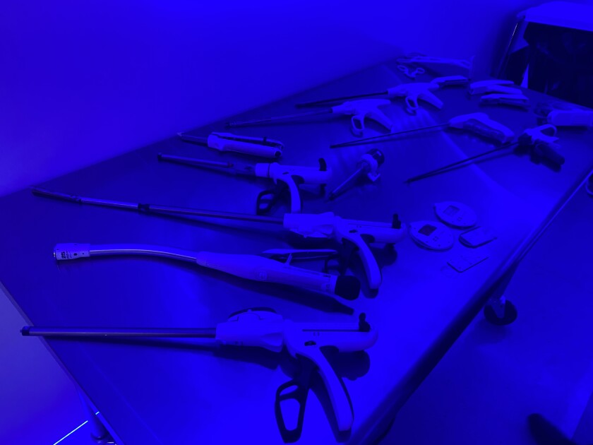 Endoscopic and surgical instruments at the International Institute of Metabolic Medicine in Tijuana.