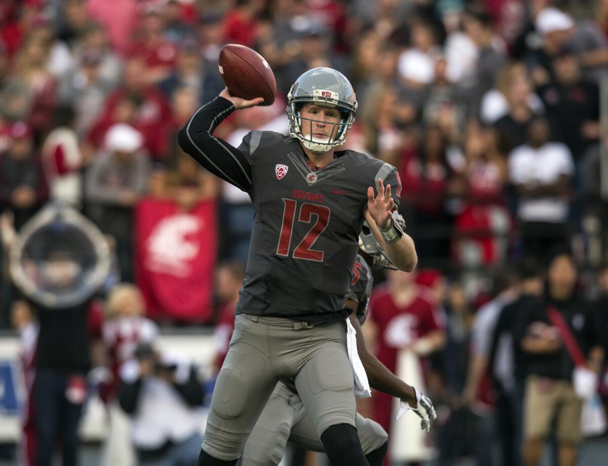 Washington State quarterback Connor Halliday leads the country in several passing categories.
