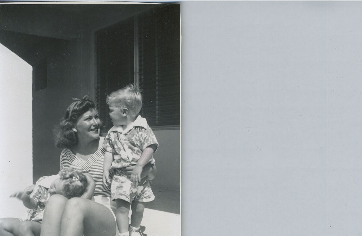 Dr. Ken Druck with his mother when he was a child.