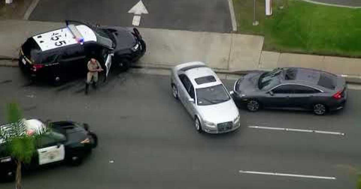 Bellflower stolen car pursuit Los Angeles Times