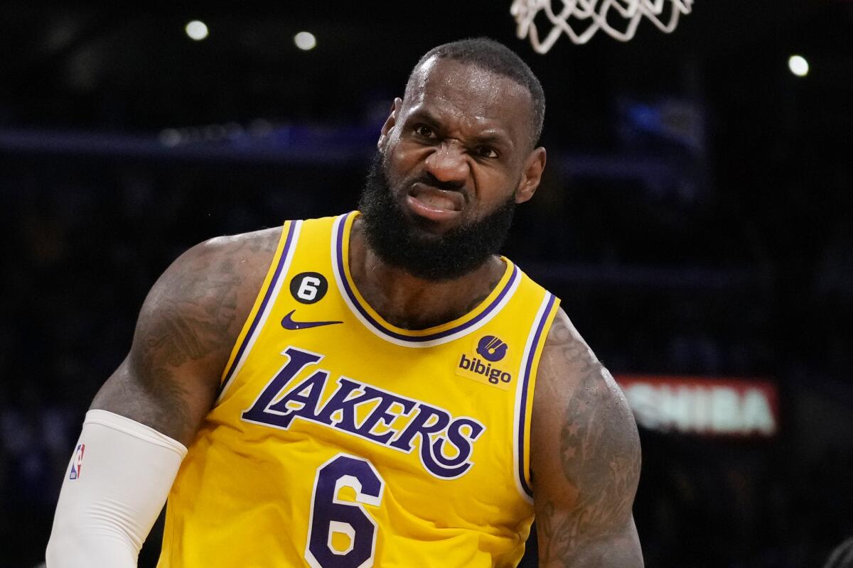 Los Angeles Lakers forward LeBron 