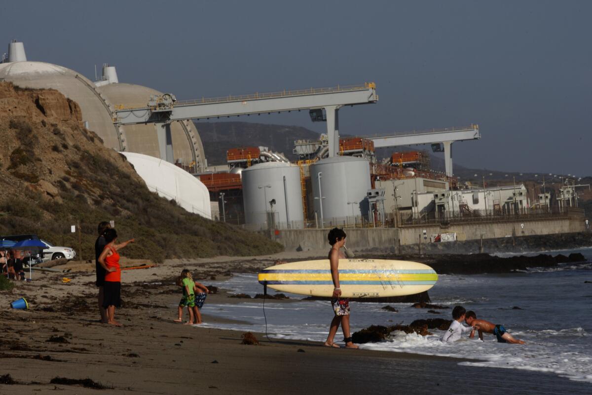 The San Onofre nuclear plant on the Southern California coast has been out of service for more than a year, and its future is uncertain.