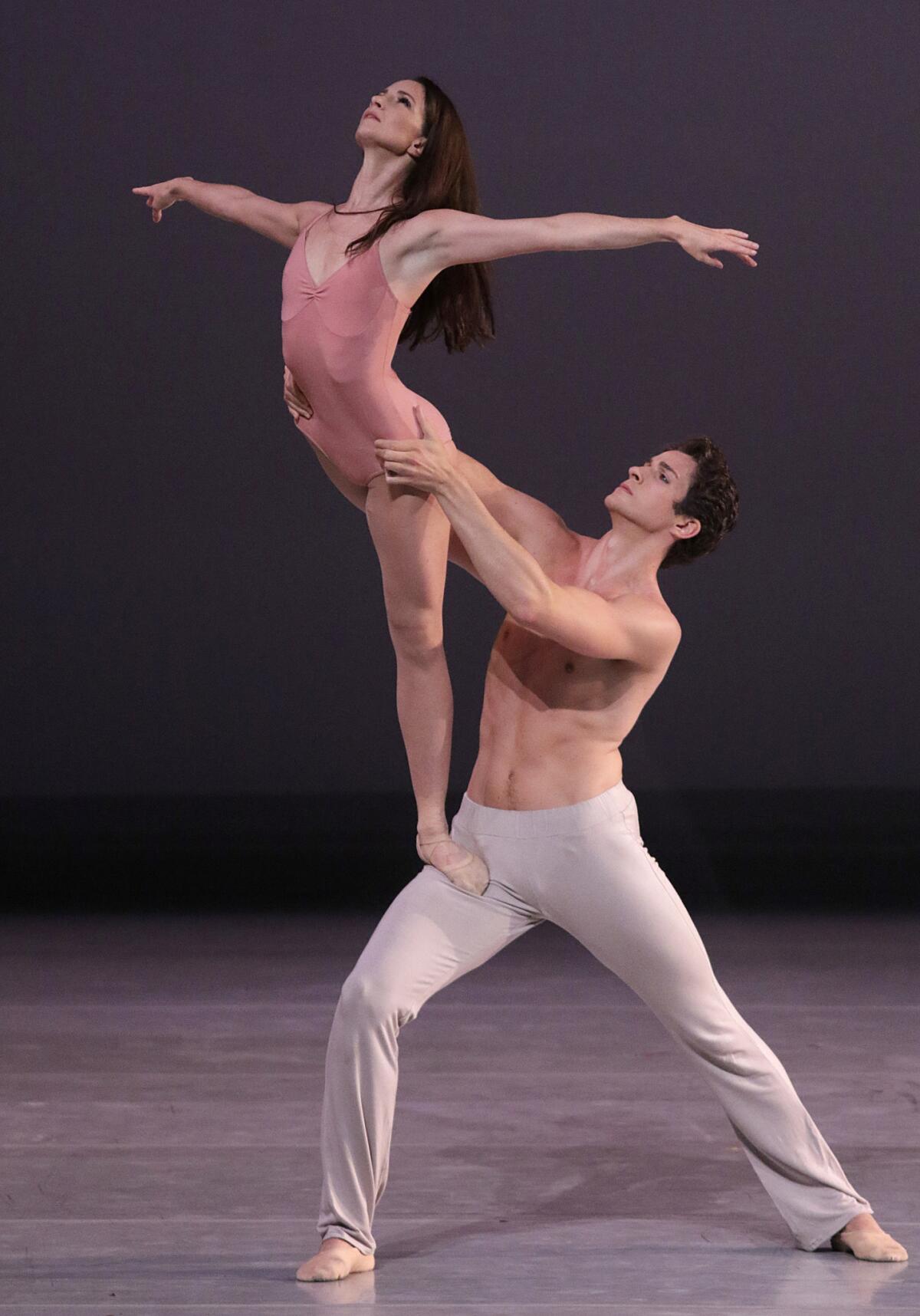 Lauren Cuthbertson and Reece Clarke perform Christopher Wheeldon's "After the Rain." (Lawrence K. Ho)