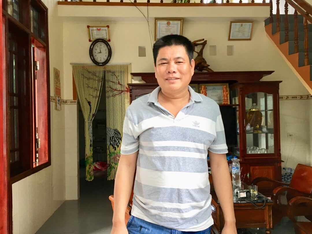 Nguyen Loc's wooden fishing boat was intercepted by a Chinese vessel in the Paracel Islands in June.
