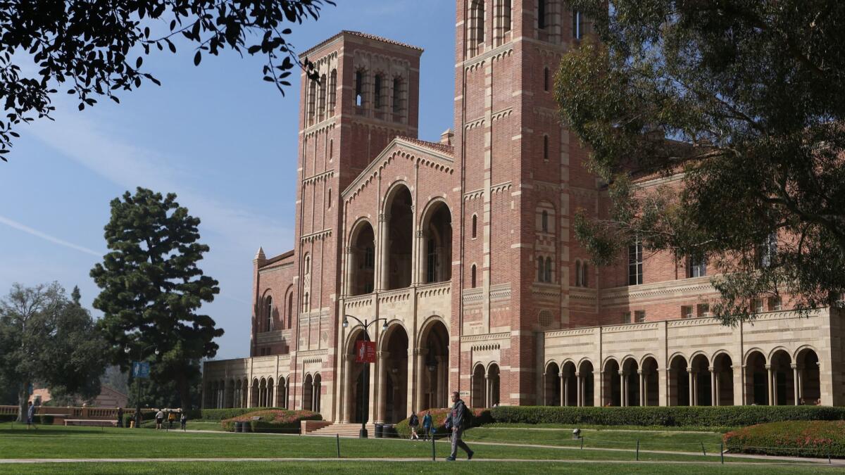 A former UCLA student who was stabbed in a campus lab may sue the university on the grounds that it failed to protect her from violence, California's top court ruled Thursday.
