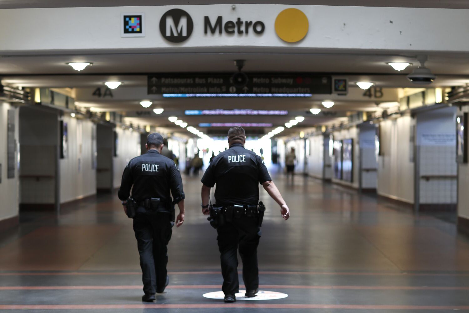 Police fire less lethal rounds at man armed with knife at Union Station