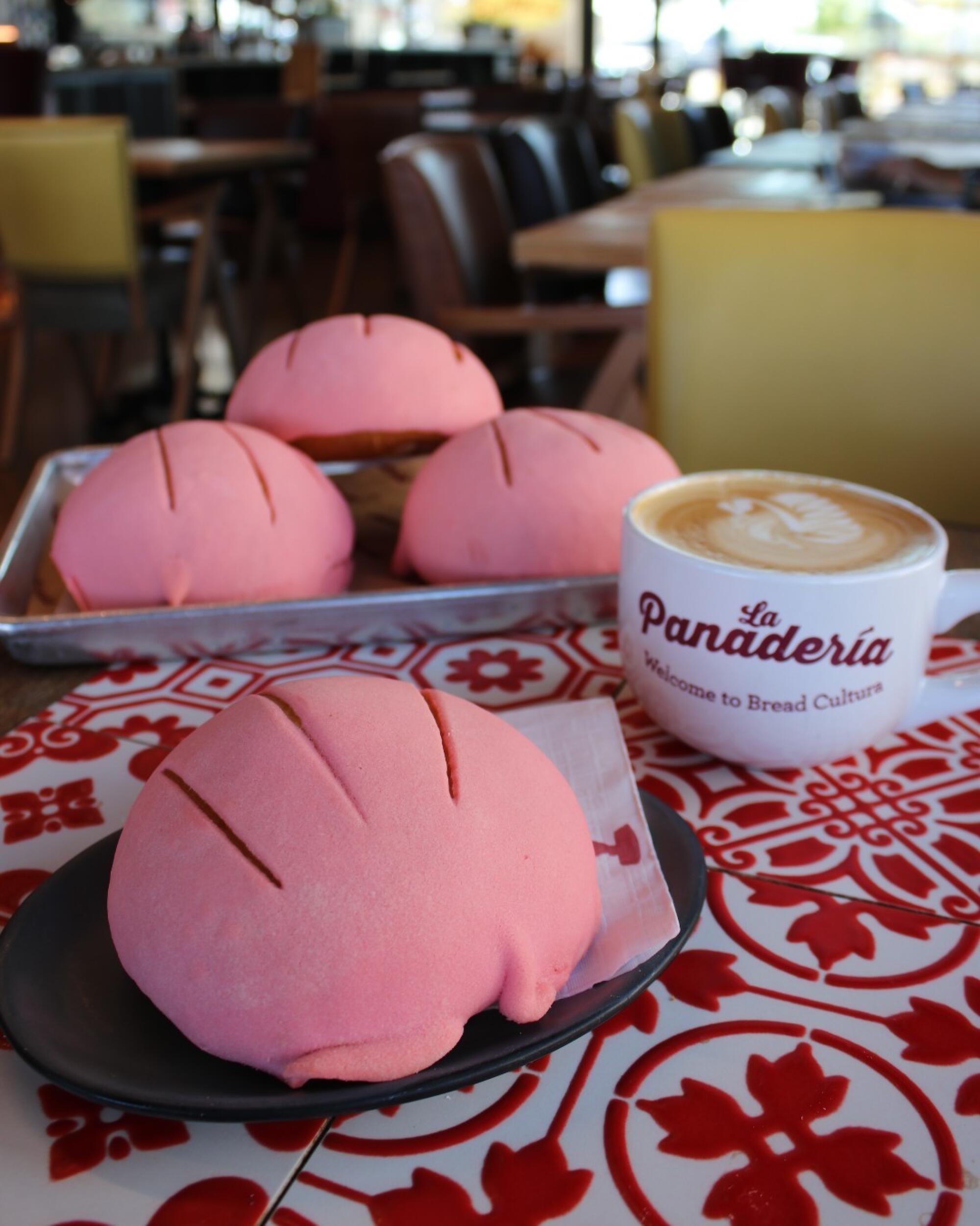 La Panaderia's ode to Barbie maintains a classic concha look.