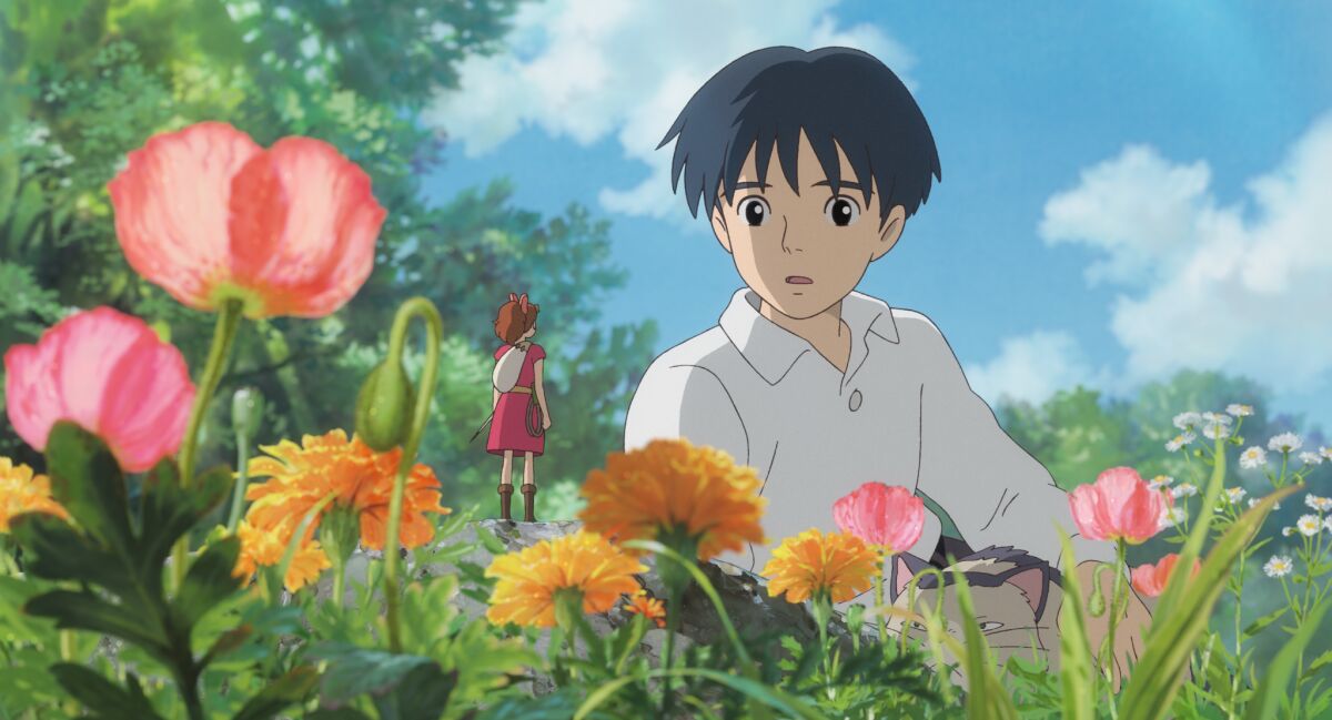 Sho and Arrietty in 'The Secret World of Arrietty'