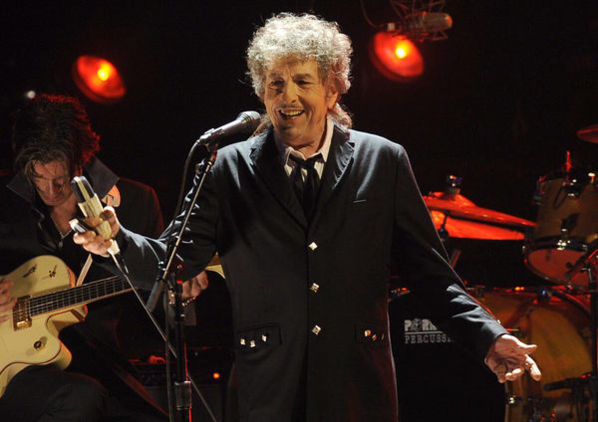 Bob Dylan is the first rocker accepted into the American Academy of Arts and Letters.