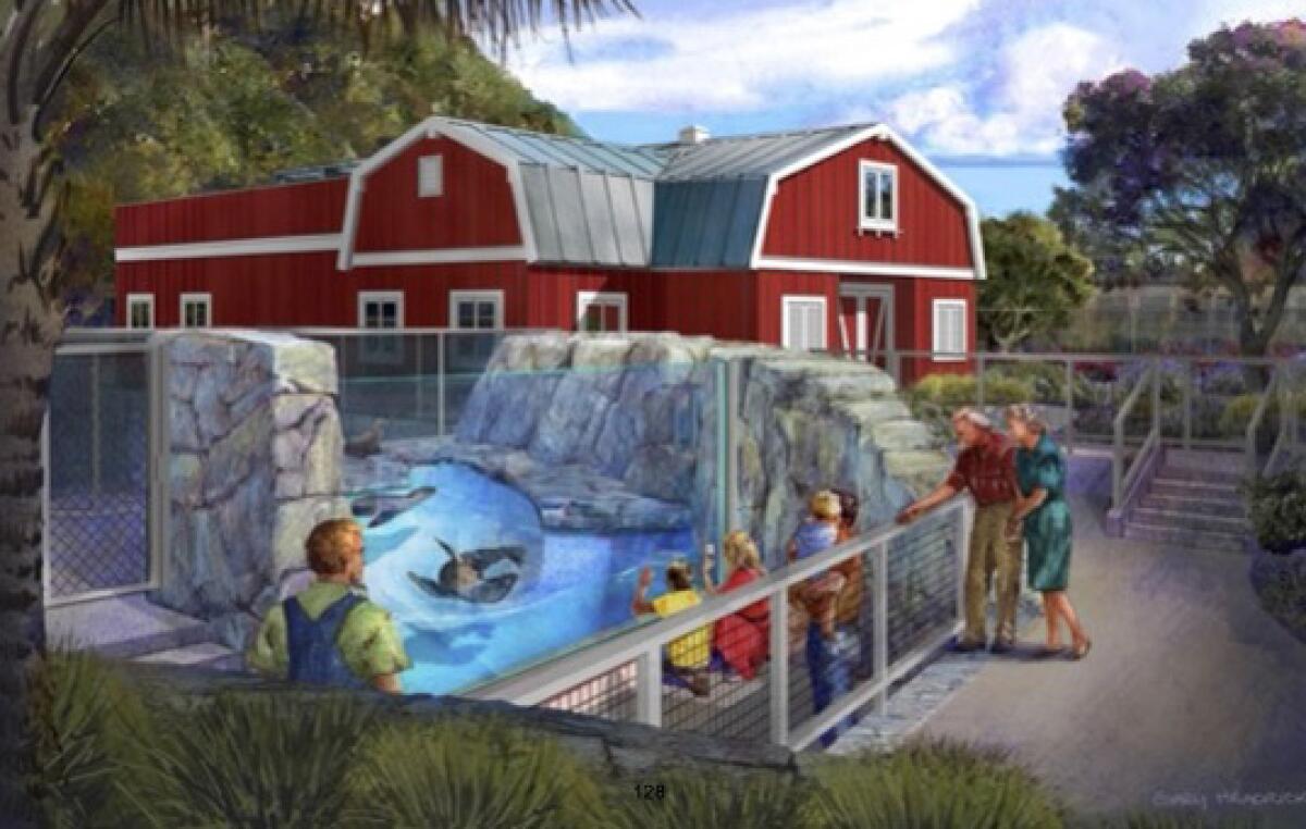 A habitat with underwater viewing opportunities is one of three new pools planned for the Pacific Marine Mammal Center.