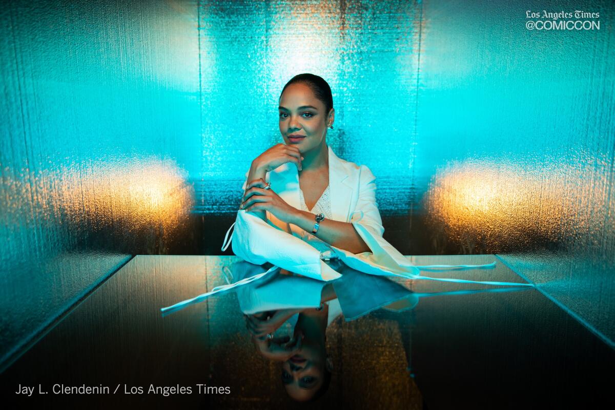 Actor Tessa Thompson from the television series "Westworld," photographed at the L.A. Times Photo and Video Studio at Comic-Con International on Saturday in San Diego.