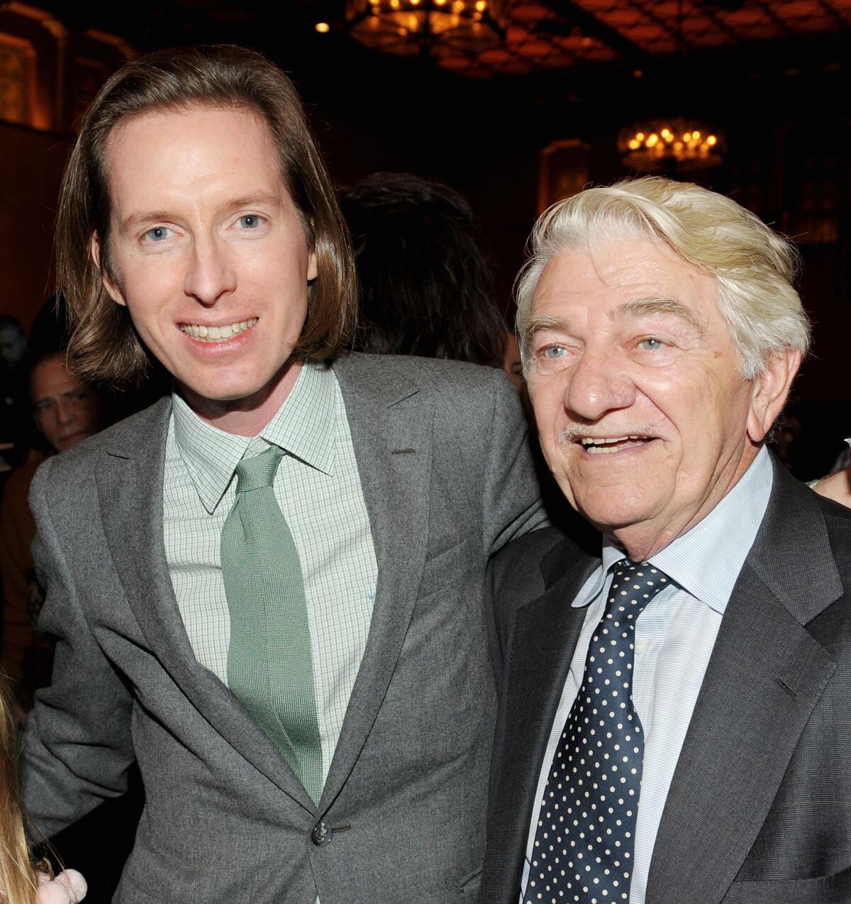 Director Wes Anderson. left, and actor Seymour Cassel at the afterparty for the AFI Fest in 2009.