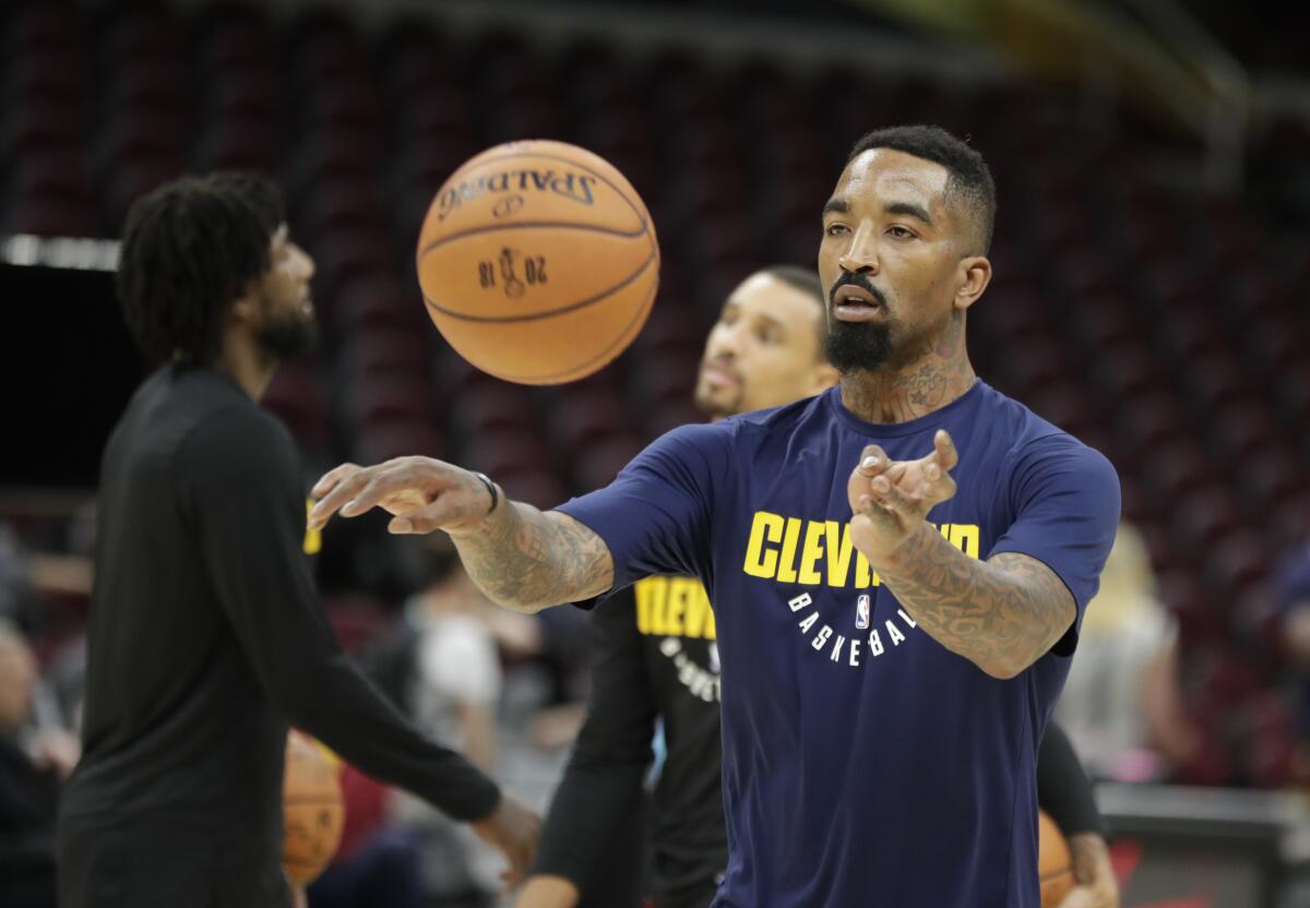 JR Smith as a member of the Cleveland Cavaliers