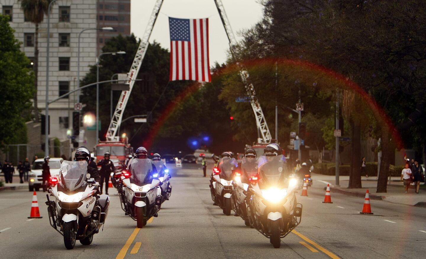 Funeral for motorcycle officer Chris Cortijo