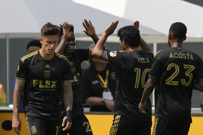 Los Angeles FC forward Cristian Arango (29) in the second half.