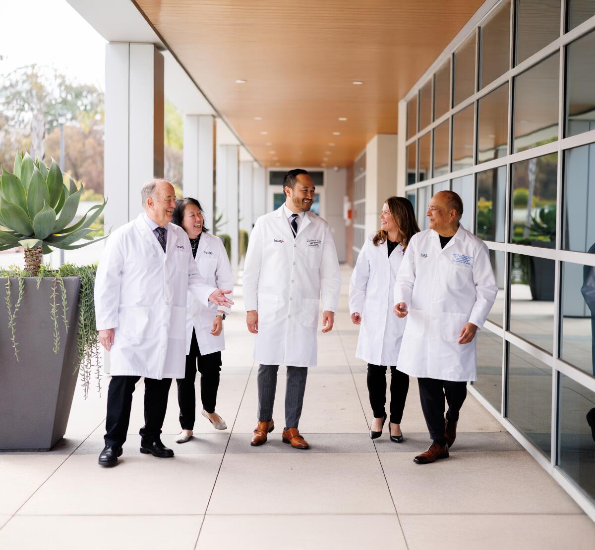 Dr. Jack Sun, center, pictured with his Hoag Jeffrey M. Carlton Heart & Vascular Institute team.