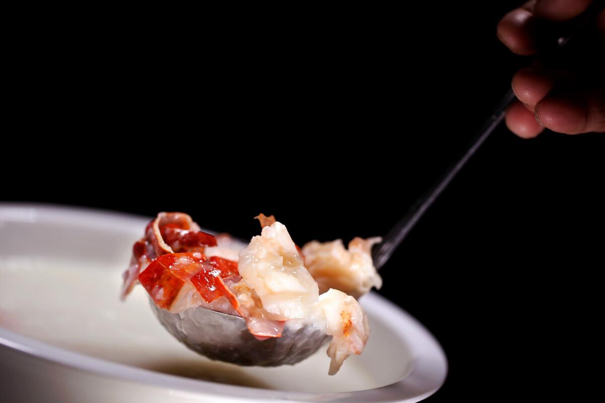 Fresh Lobster Congee from Grand Harbor.