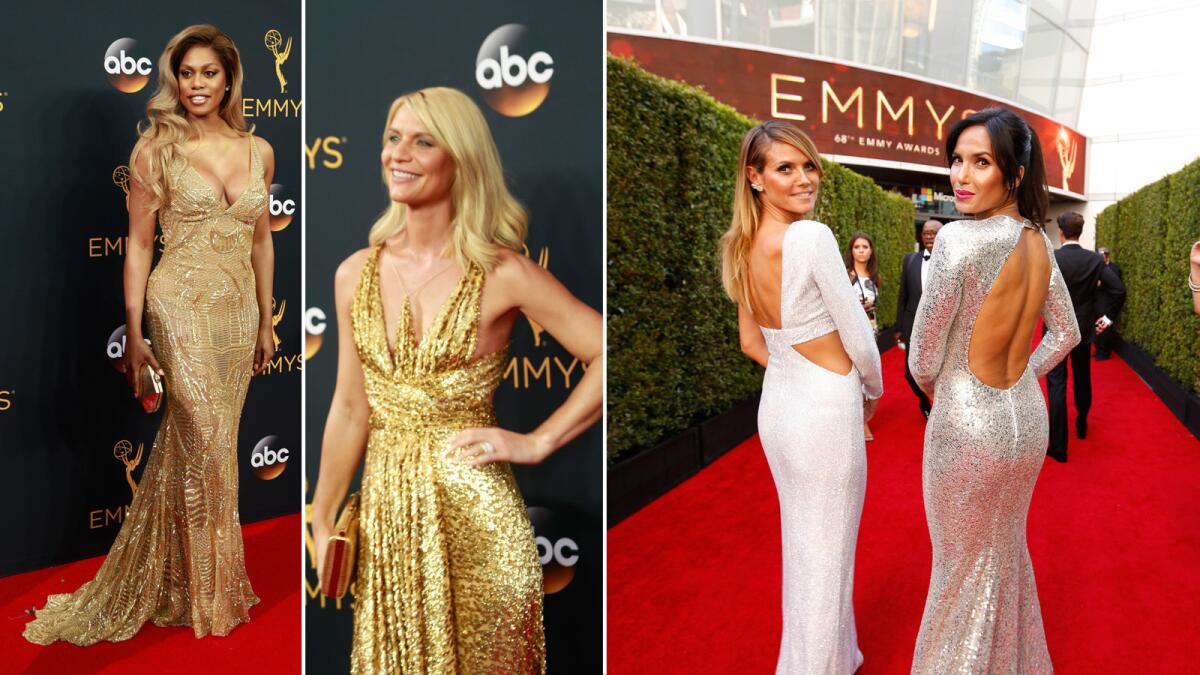 From left: Laverne Cox, Claire Danes, Heidi Klum and Padma Lakshmi