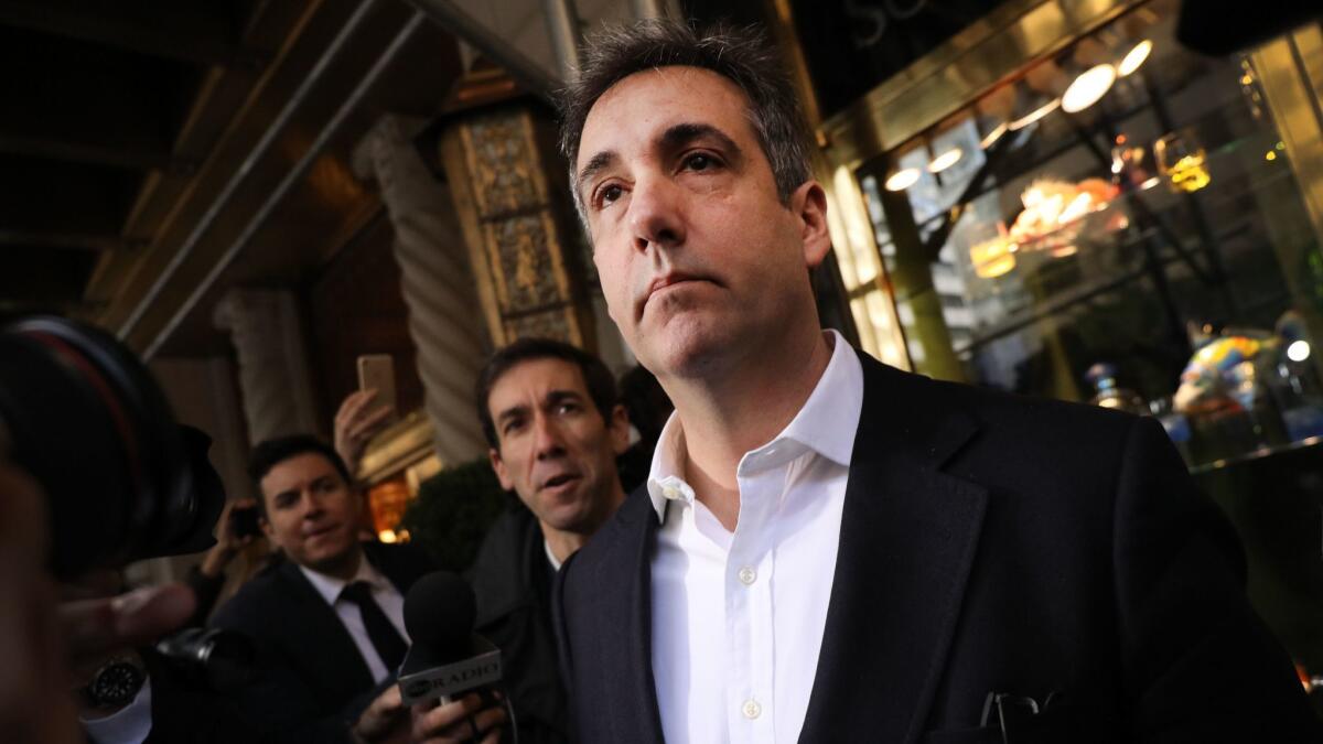 Michael Cohen, the former personal attorney to President Trump, departs his Manhattan apartment for prison on Monday.