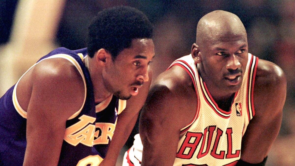 A blast from the past, when Kobe Bryant and Michael Jordan shared the basketball court in 1997.