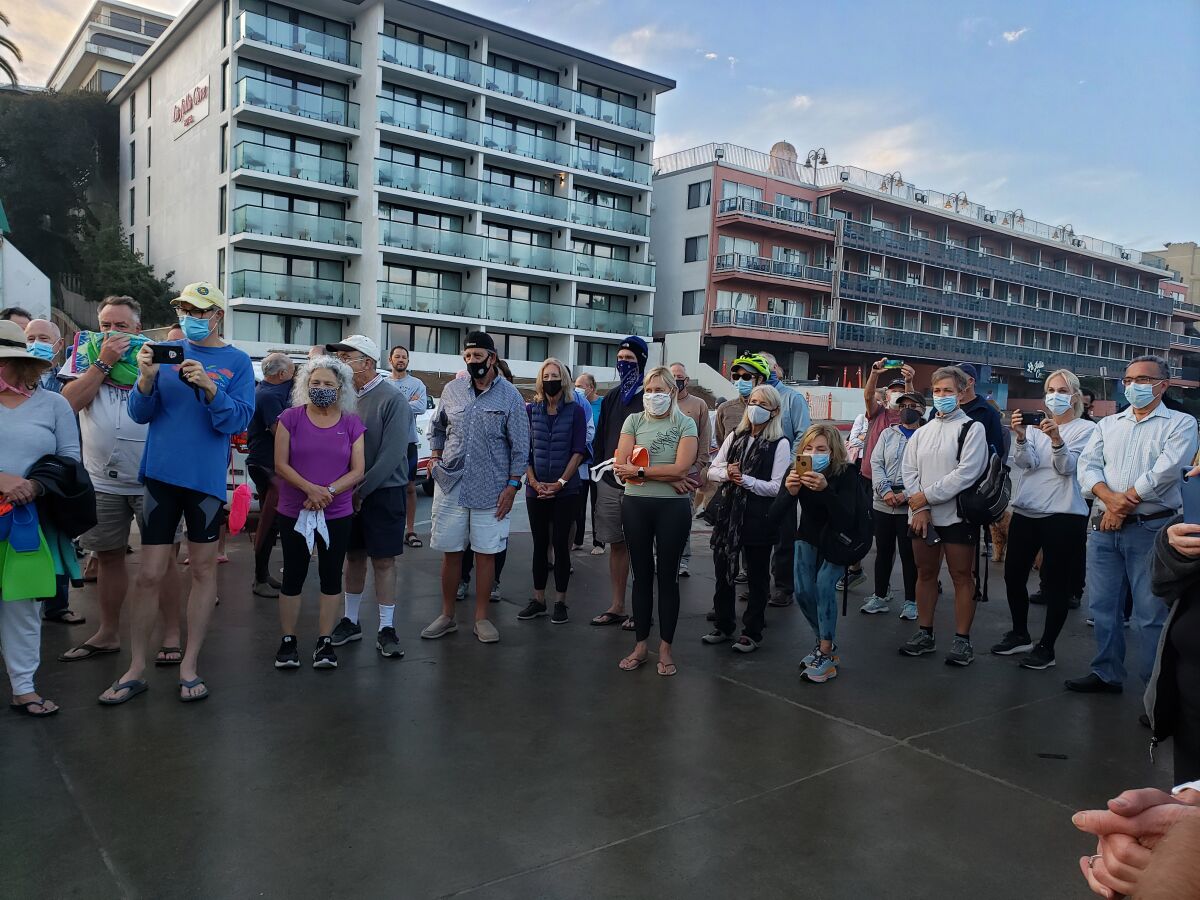 About 50 people gathered at The Cove on Nov. 6 to honor Bill Robbins' community service.